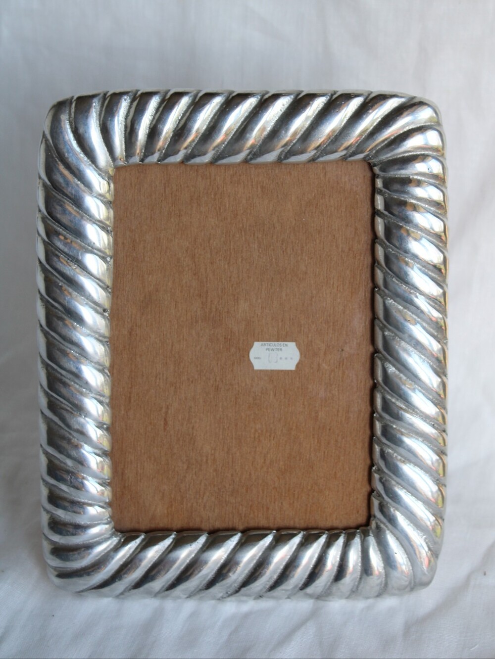 Pewter Twisted Rope Picture Frame